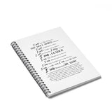 AFFIRMATIONS NOTEBOOK - RULED LINE